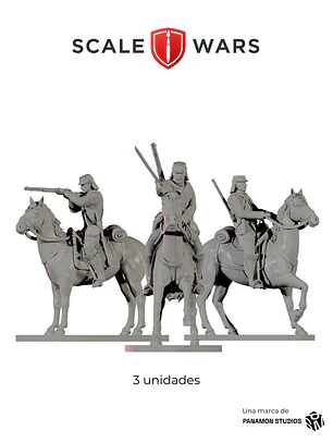Caballería chilena Granaderos a Caballo 3 unidades