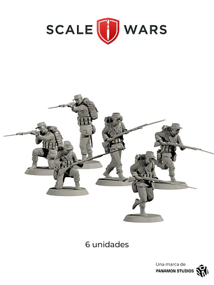 Pack X6 Infantería Regimiento Cívico Movilizado Talca