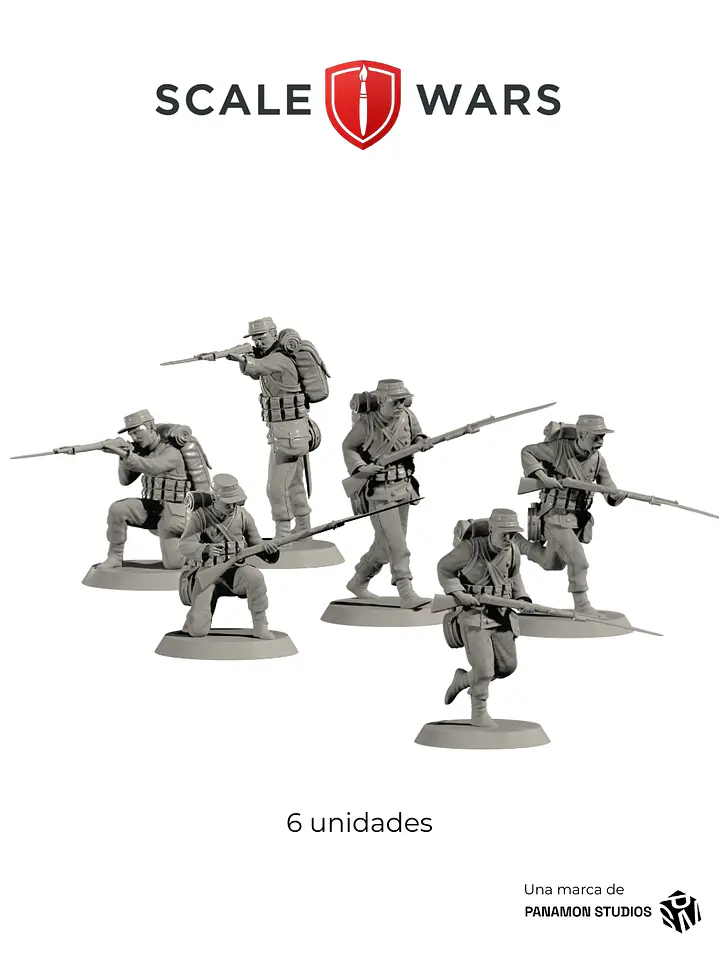 Pack X6 Infantería Regimiento Cívico Movilizado Talca 1