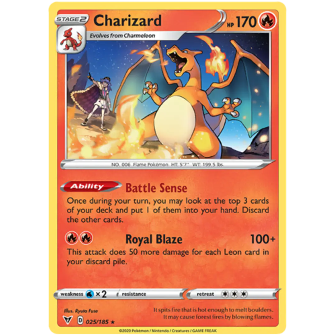 Charizard - 025/185 - Rare No Holo 1