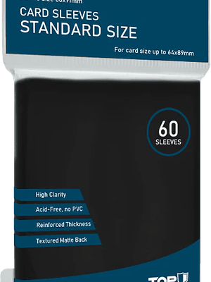 Protector Top Deck Negro tamaño Standard