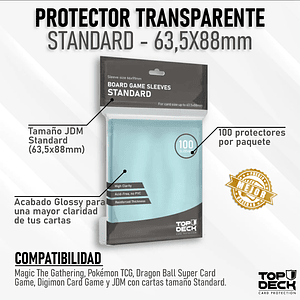 Protector Transparente Standard 63,5x88mm