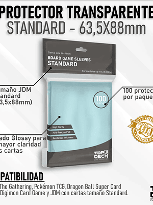 Protector Transparente Standard 63,5x88mm