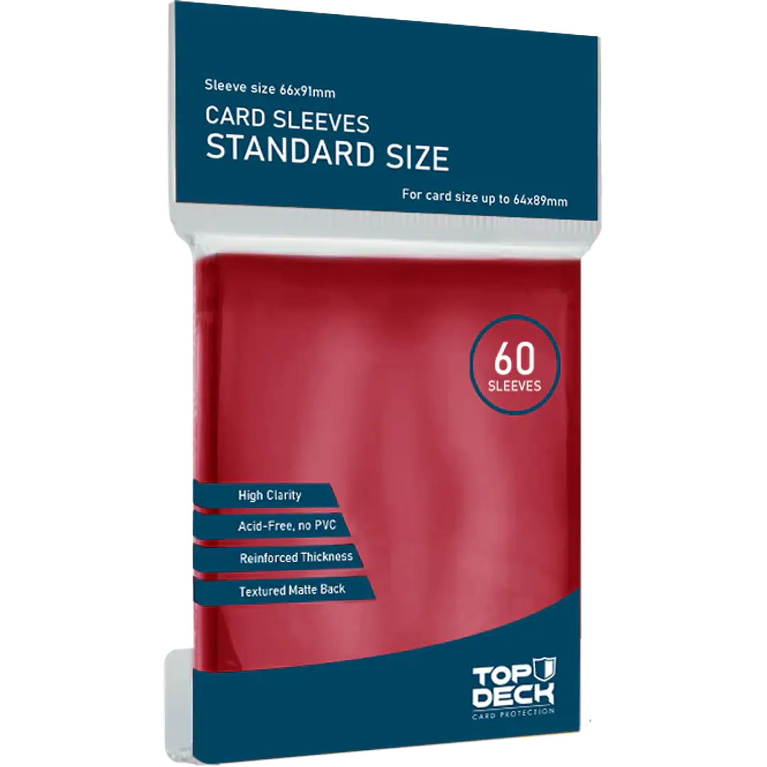 Protector Top Deck Rojo tamaño Standard 1