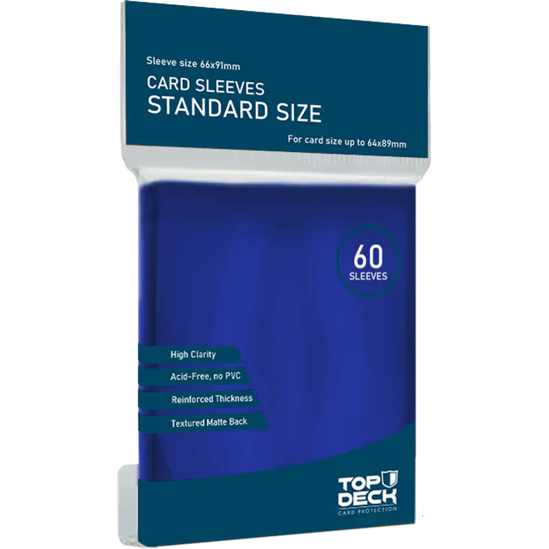 Protector Top Deck Azul tamaño Standard 1