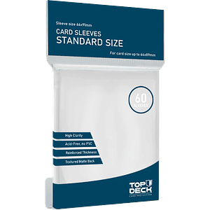 Protector Top Deck Blanco tamaño Standard