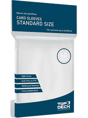 Protector Top Deck Blanco tamaño Standard