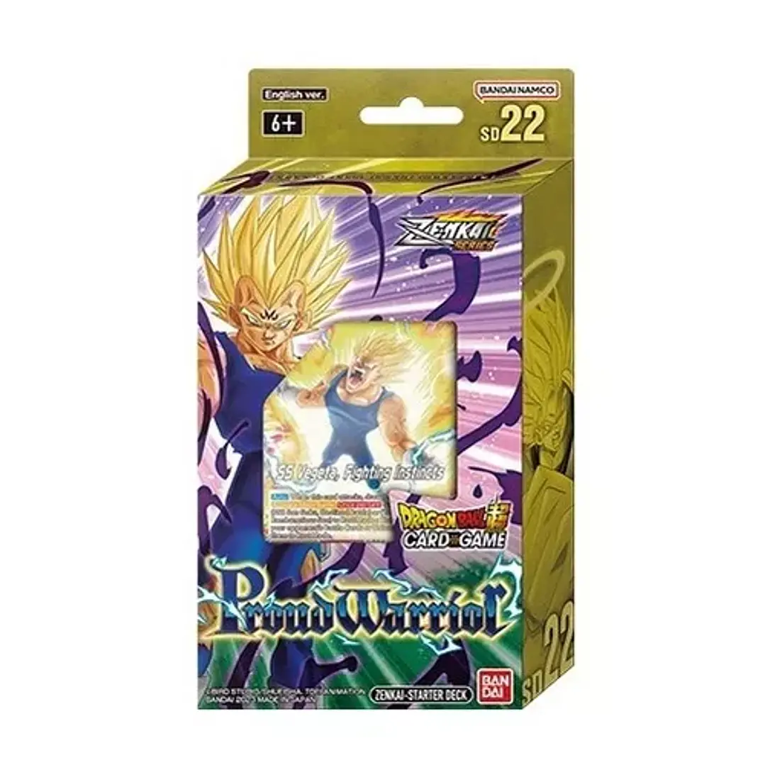 DRAGON BALL SUPER CARD GAME STARTER DECK 22 - PROUD WARRIOR 1