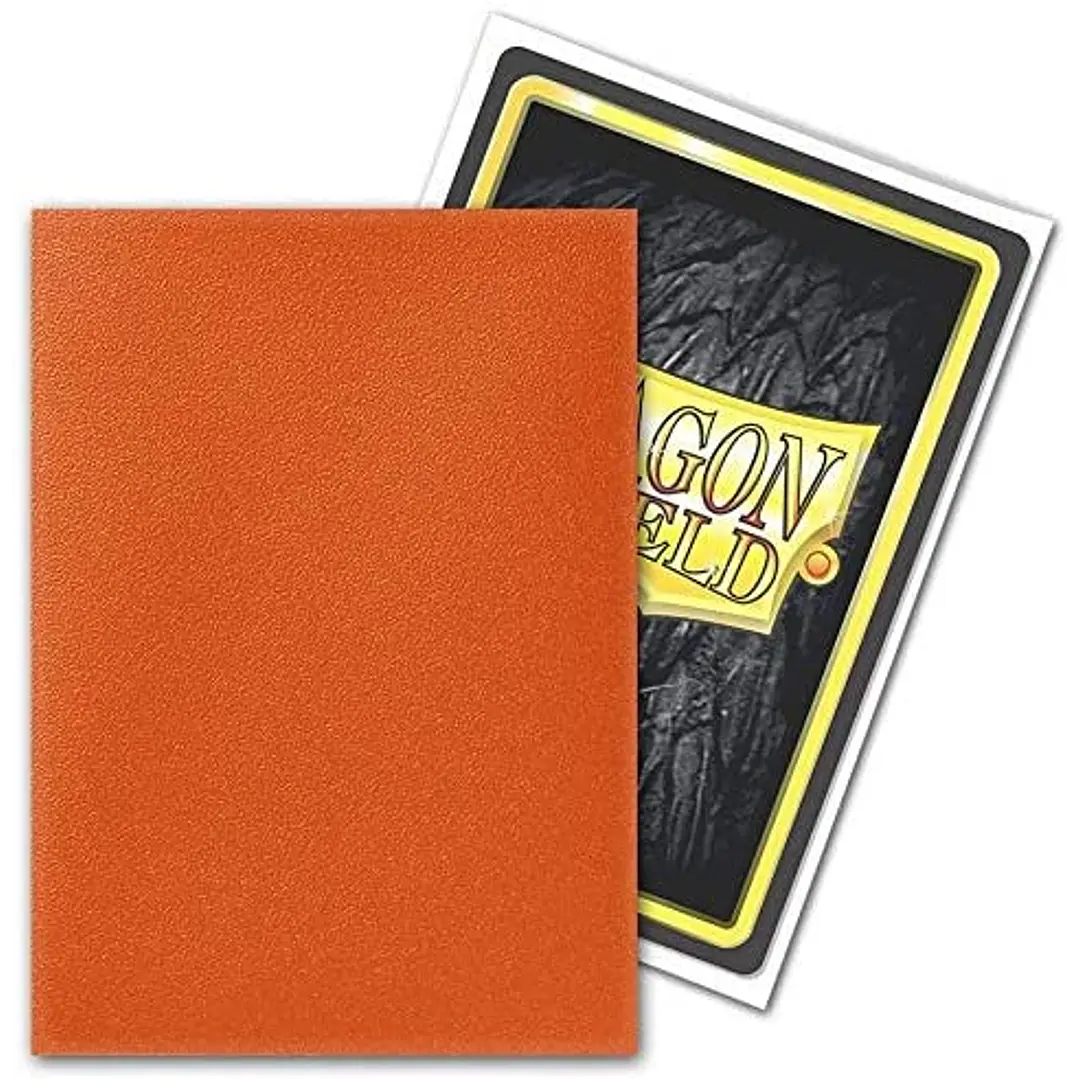 DRAGON SHIELD MATTE SLEEVE - TANGERINE 100CT 2