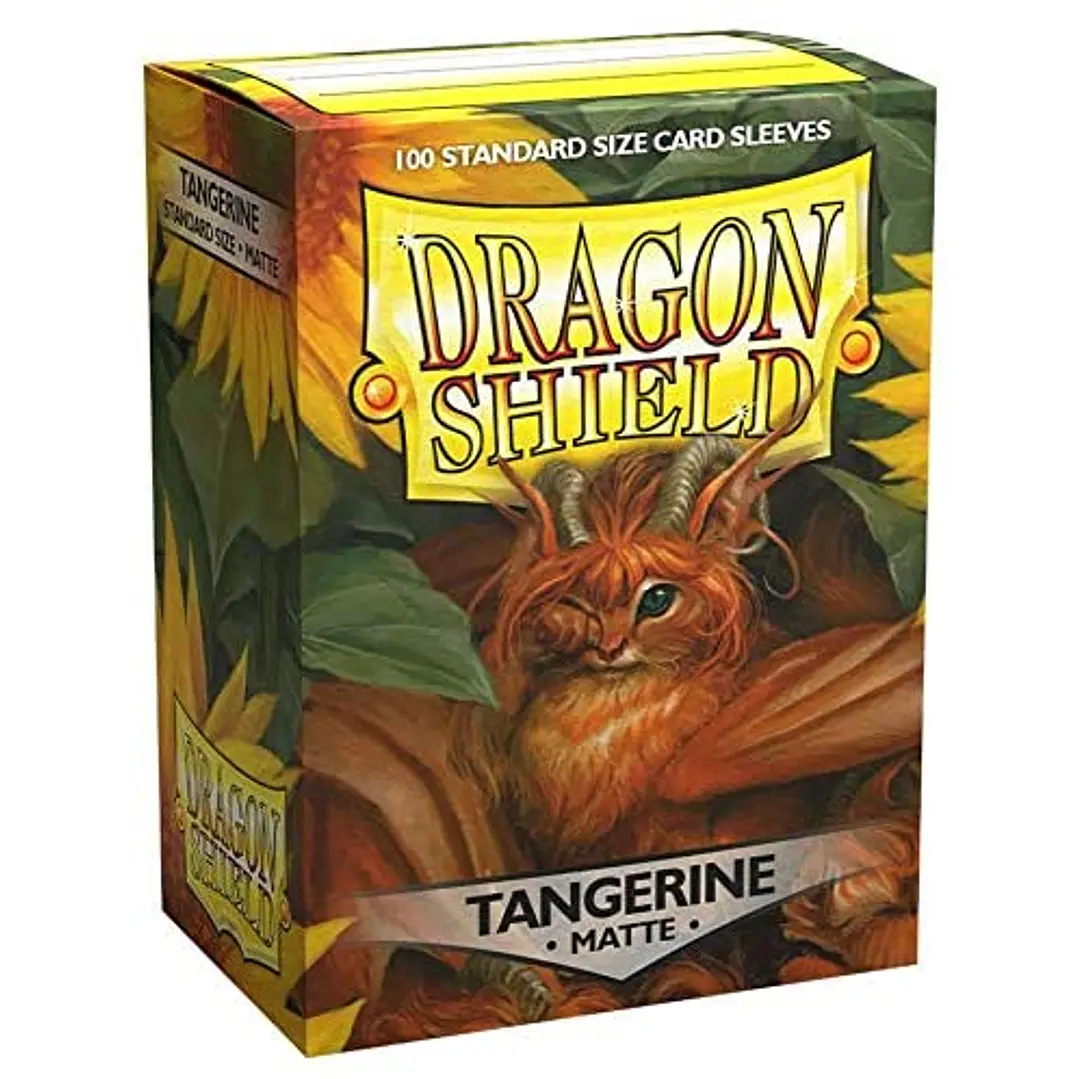 DRAGON SHIELD MATTE SLEEVE - TANGERINE 100CT 1