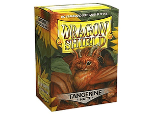DRAGON SHIELD MATTE SLEEVE - TANGERINE 100CT