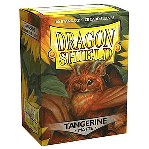 DRAGON SHIELD MATTE SLEEVE - TANGERINE 100CT