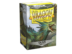 DRAGON SHIELD MATTE SLEEVE - OLIVE 100CT
