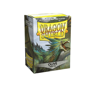 DRAGON SHIELD MATTE SLEEVE - OLIVE 100CT