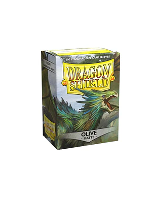 DRAGON SHIELD MATTE SLEEVE - OLIVE 100CT