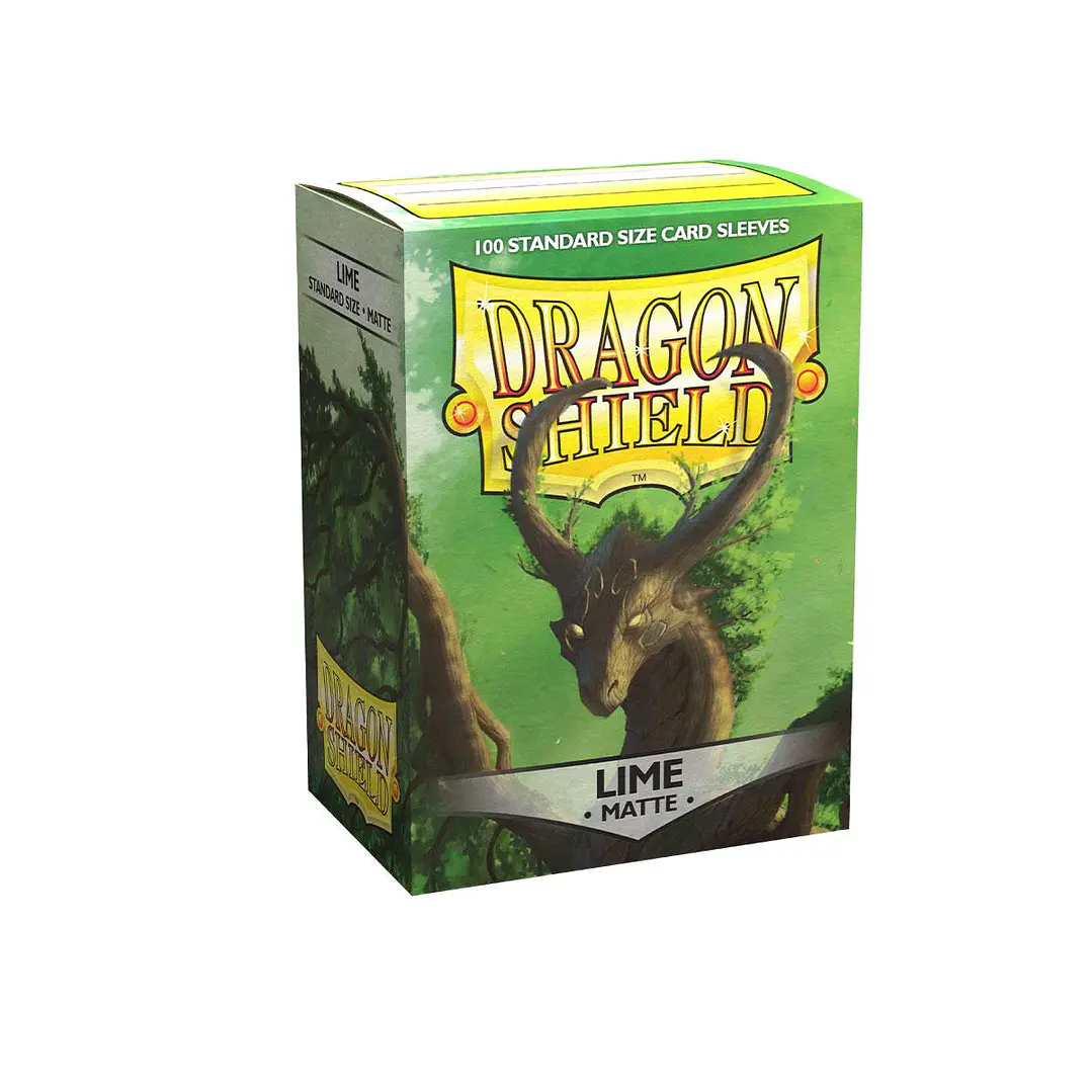 DRAGON SHIELD MATTE SLEEVE - LIME 100CT 1
