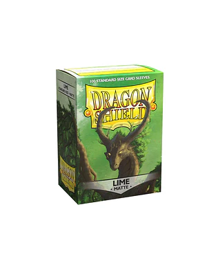 DRAGON SHIELD MATTE SLEEVE - LIME 100CT
