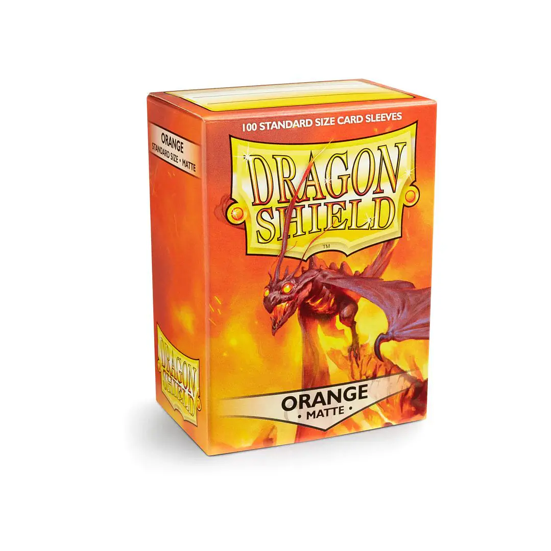 DRAGON SHIELD MATTE SLEEVE - ORANGE 100CT 1