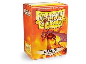 DRAGON SHIELD MATTE SLEEVE - ORANGE 100CT