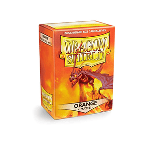 DRAGON SHIELD MATTE SLEEVE - ORANGE 100CT