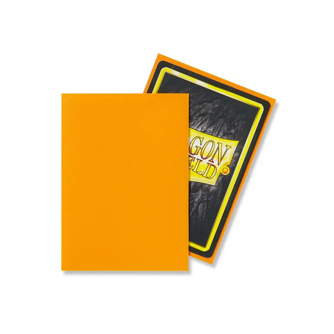 DRAGON SHIELD MATTE SLEEVE - ORANGE 100CT 2