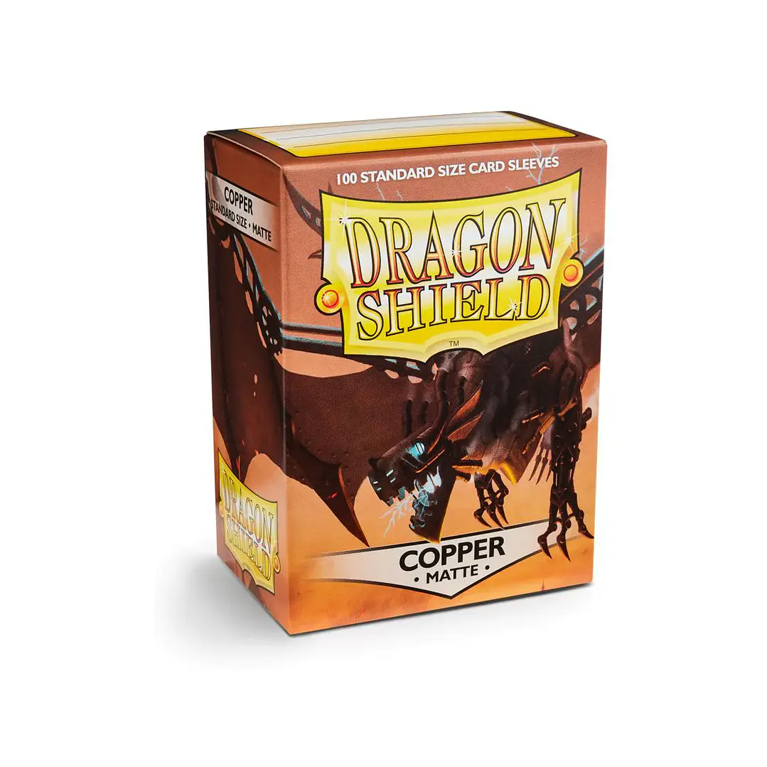 DRAGON SHIELD MATTE SLEEVE - COPPER 100CT 1