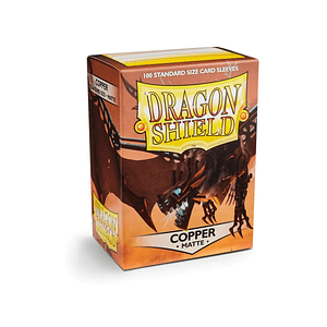 DRAGON SHIELD MATTE SLEEVE - COPPER 100CT