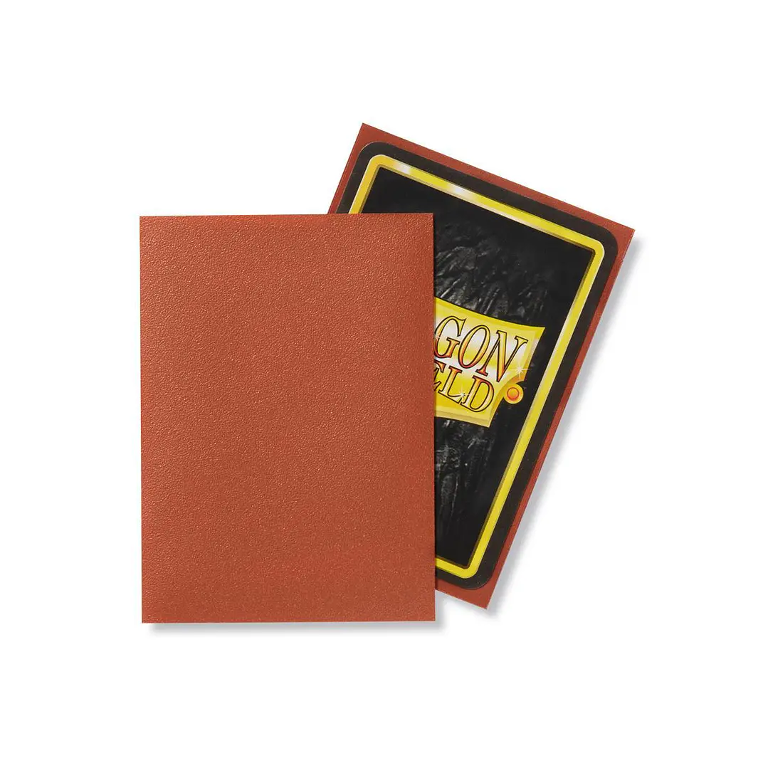 DRAGON SHIELD MATTE SLEEVE - COPPER 100CT 2