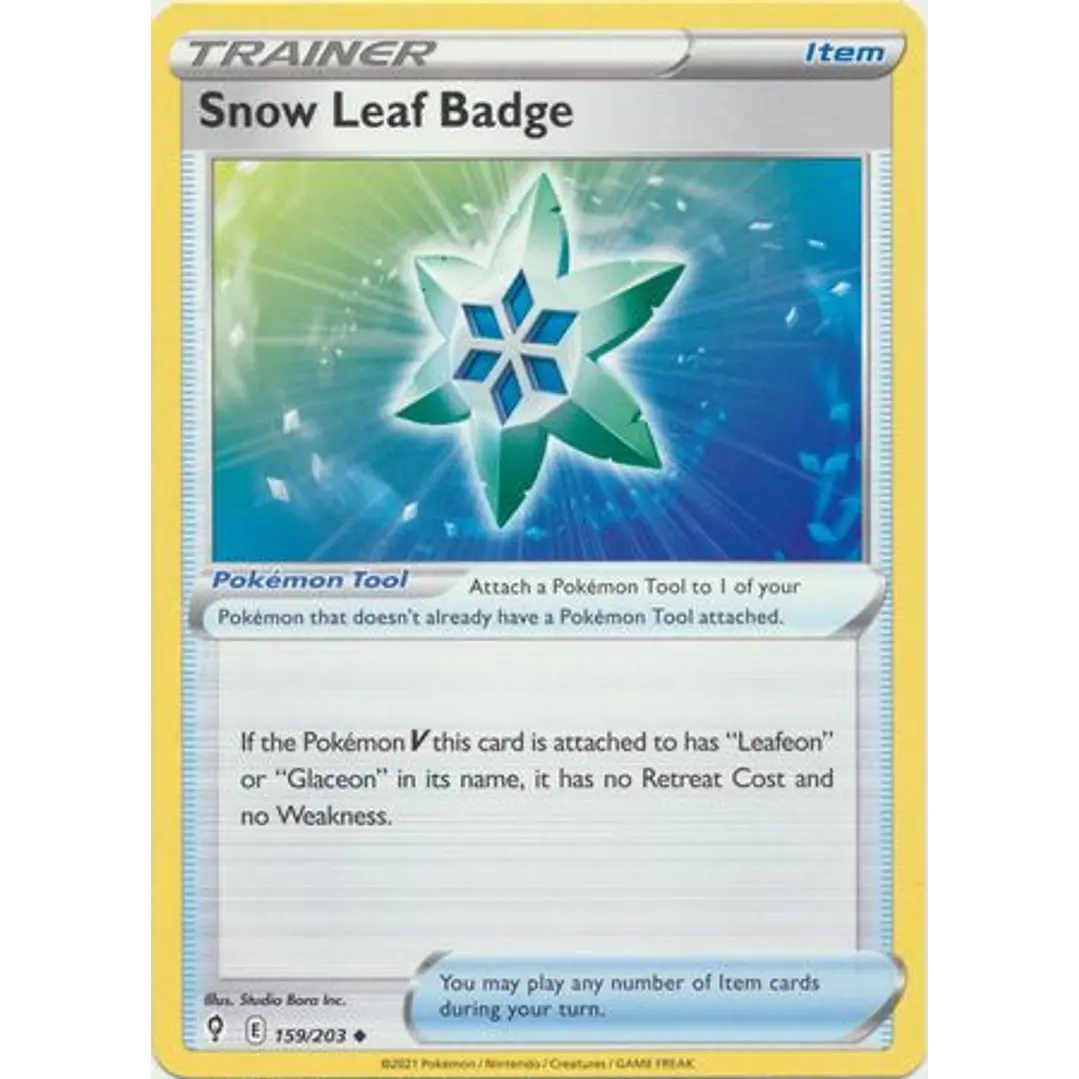Snow Leaf Badge - 159/203 - Uncommon 1
