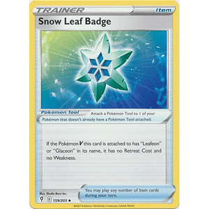 Snow Leaf Badge - 159/203 - Uncommon