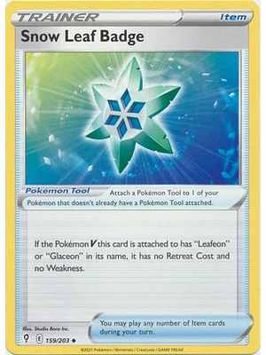 Snow Leaf Badge - 159/203 - Uncommon