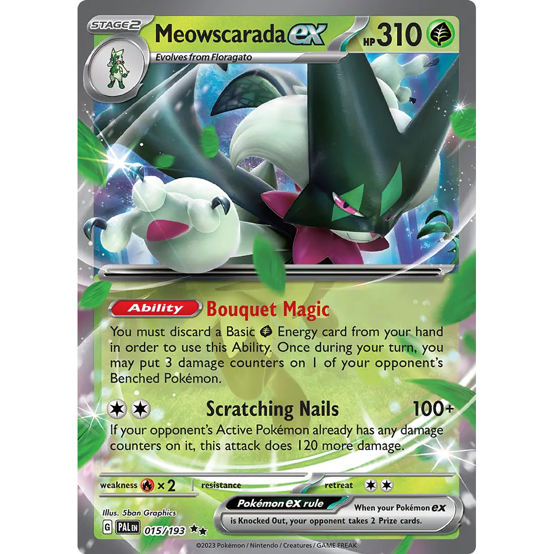 Meowscarada ex - 015/193 - doble rare 1