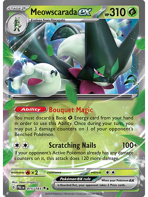 Meowscarada ex - 015/193 - doble rare