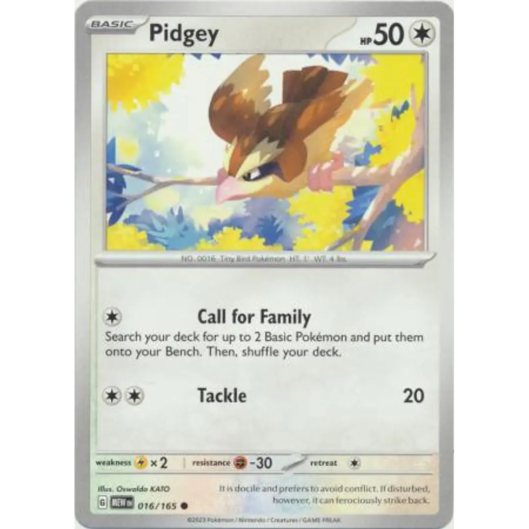 Pidgey - 016/165 - Common 1