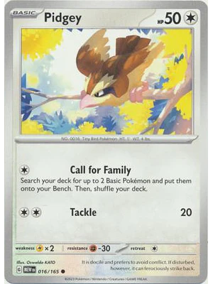 Pidgey - 016/165 - Common