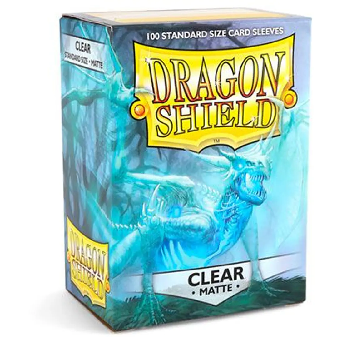 DRAGON SHIELD MATTE SLEEVE 100CT - CLEAR 1