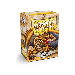 DRAGON SHIELD MATTE SLEEVE 100CT - GOLD