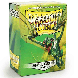 DRAGON SHIELD MATTE SLEEVE 100CT - APPLE GREEN