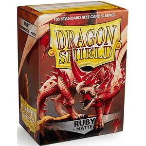 DRAGON SHIELD MATTE SLEEVE 100CT - RUBY
