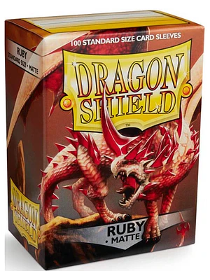 DRAGON SHIELD MATTE SLEEVE 100CT - RUBY