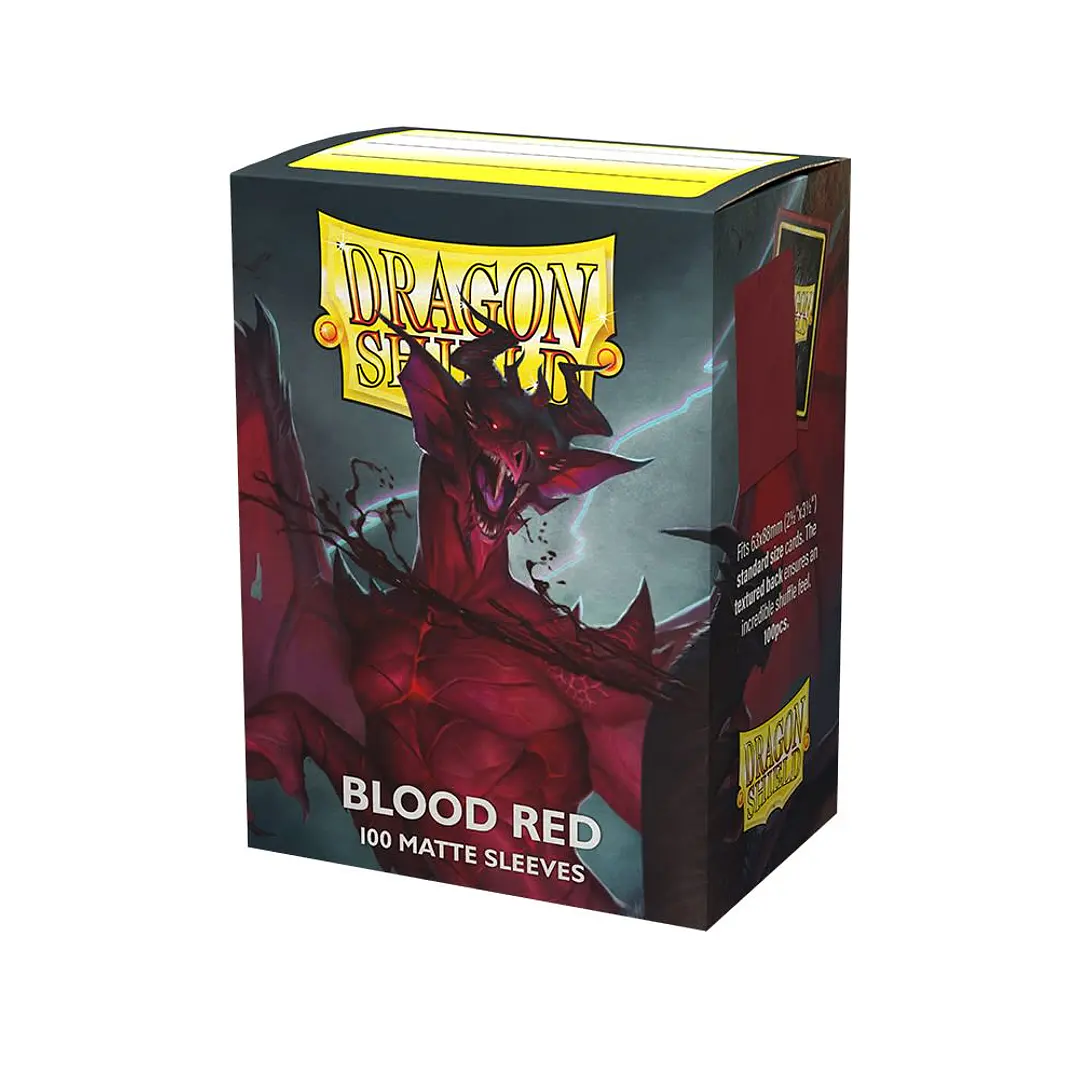 DRAGON SHIELD MATTE SLEEVE 100CT - BLOOD RED 1