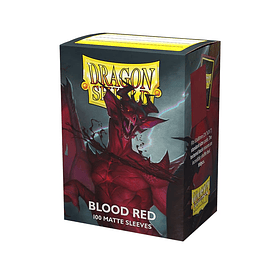 DRAGON SHIELD MATTE SLEEVE 100CT - BLOOD RED