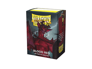 DRAGON SHIELD MATTE SLEEVE 100CT - BLOOD RED