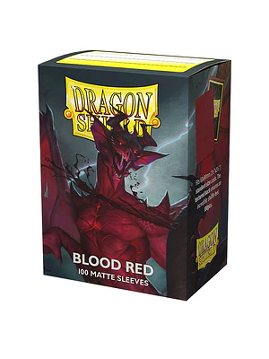 DRAGON SHIELD MATTE SLEEVE 100CT - BLOOD RED