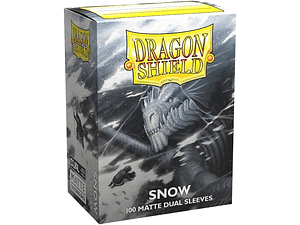 DRAGON SHIELD MATTE DUAL SLEEVE 100CT - SNOW