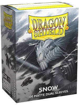 DRAGON SHIELD MATTE DUAL SLEEVE 100CT - SNOW