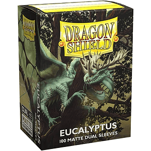 DRAGON SHIELD MATTE DUAL SLEEVE 100CT - EUCALYPTUS