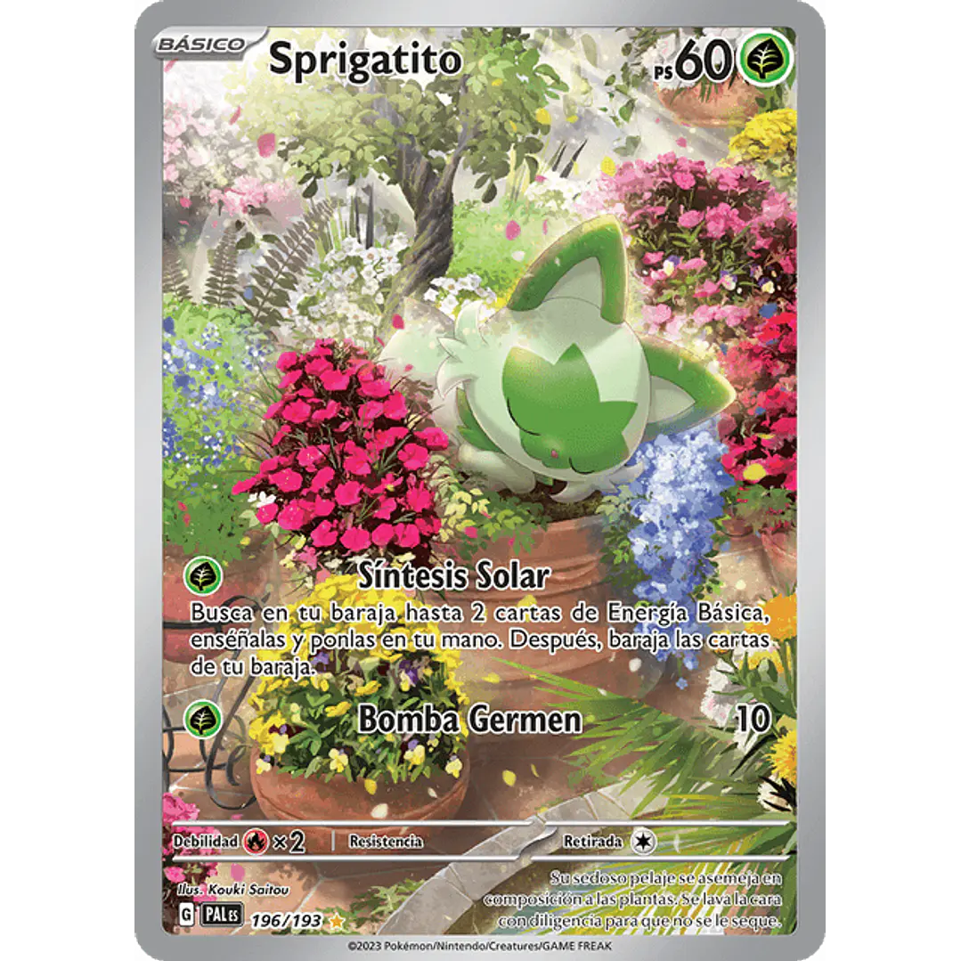 Sprigatito - 196/193 - Illustration Rare 1