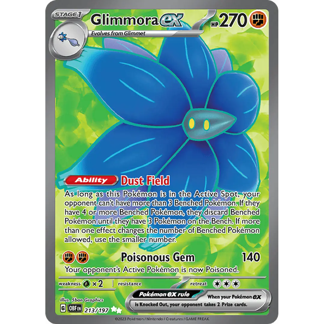 Glimmora ex - 213/197 - Full Art Secret Rare 1