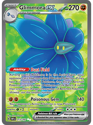 Glimmora ex - 213/197 - Full Art Secret Rare